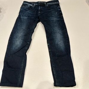 Diesel men’s slim-skinny distressed denim jeans size 29